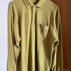 1度着用美品紳士長袖ポロシャツ