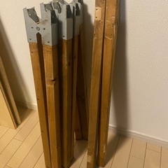 ソーホースブラケット付きソーホース　机の脚の画像