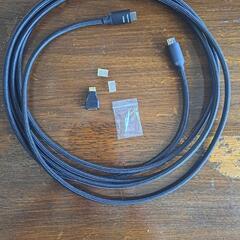 HDMI. 延長コード約4.6m．変換アダプター付き｡の画像