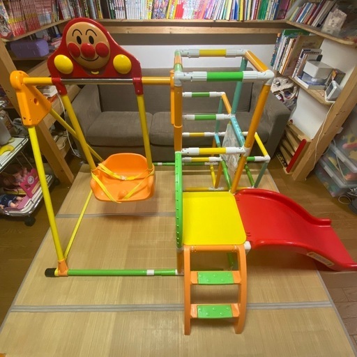 アンパンマン　ブランコパークDX　ジャングルジム カンタン折りたたみ　うちの子天才