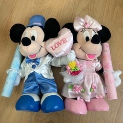 ミッキー&ミニー　ウェディングぬいぐるみ　　