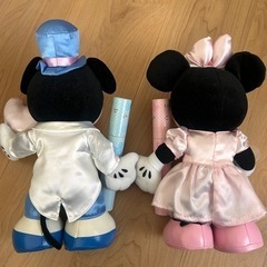 ミッキー&ミニー　ウェディングぬいぐるみ　　の画像
