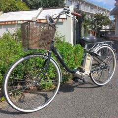 ヤマハ　PAS　２６インチの電動自転車です。前後タイヤ新品交換済...