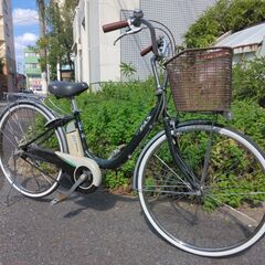 ヤマハ　PAS　２６インチの電動自転車です。前後タイヤ新品交換済みです。の画像