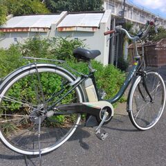 ヤマハ　PAS　２６インチの電動自転車です。前後タイヤ新品交換済みです。の画像