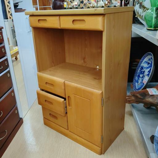 キャビネット☆ナチュラルカラー(木目)、小傷・シミあり、裏側に補修箇所あり、小さな穴あり【浜村鹿野温泉ICから3分 買取本舗 宮本リサイクル 営業時間9～19時 定休日水曜のみ←連絡できませんm(_ _)m】