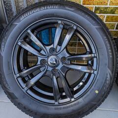 美品 MADE  in JAPAN ブリジストンブリザック VRX3タッドレスタイヤ4本 175/65R15 ホイール付　2ヶ月間使用　15インチの画像