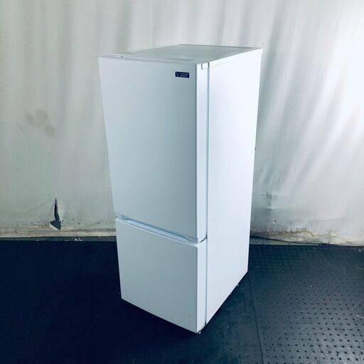 ID:re11086 ヤマダ電機 YAMADA 冷蔵庫 一人暮らし 中古 2021年製 2ドア 156L ホワイト ファン式 右開き YRZ-F15G1  【リユース品：状態B】【送料無料】【設置費用無料】