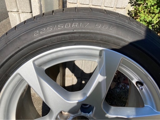 タイヤとホイール×4本　225/50/R17 アウディ純正ホイール　audi