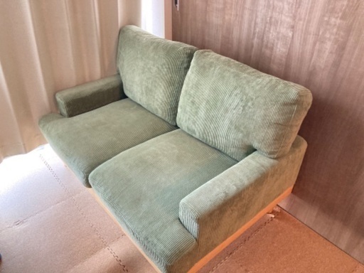 2人掛けソファ　コーデュロイ　不二貿易