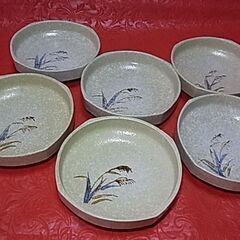 【ご成約済】古い 和食器 16㎝ 6個 【USED】 煮物や鉢受に