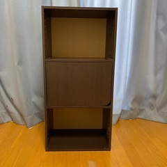 ニトリ　カラーボックス　ブラウン