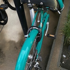 [10/16 まで,もう海外に行く予定]ブリヂストン ベガス BRIDGESTONE VEGAS E.X 20インチ　小径車（ミニベロ）　コバルトグリーン VEG03T 1C96CF0の画像