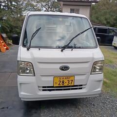切り替え4wd．エアコンパワステ付直ぐ乗れる軽トラサンバ―の画像
