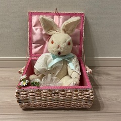 香港ドールウサギちゃん、ヴィンテージ裁縫箱セットの画像