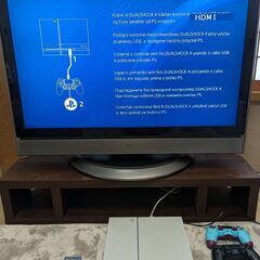 (中古)37インチ液晶テレビ・PS4・テレビ台 セット