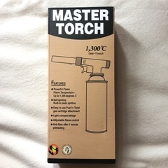 【未使用】トーチバーナー ガスバーナー　1300℃ 調理 高火力 アウトドアの画像