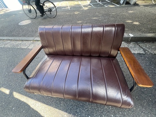 ニトリ 傷・汚れに強い合成皮革 2人用ソファ