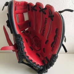 【中古品】子供用 野球グローブ 幼児~小学校低学年向け 右投げ用 左手着用 スポーツ用品の画像