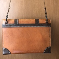 皮バック　ショルダーバッグ　セカンドバッグ　メンズの画像