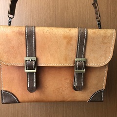 皮バック　ショルダーバッグ　セカンドバッグ　メンズの画像