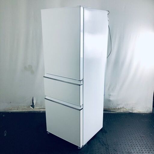 ID:rg219631 【自社配送エリア内限定】三菱 MITSUBISHI 冷蔵庫 ファミリー 中古 2018年製 3ドア 330L ホワイト ファン式 右開き MR-CX33C-W  【リユース品：状態B】【送料無料】【設置費用無料】