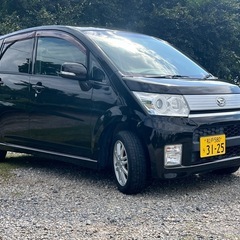 ★車検付き★コミコミ価格！ムーヴカスタム X 車検付き MOMOステアリング キーフリー 社外地デジナビ Bluetoothオーディオの画像