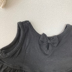 女児 チュールドレス ワンピース 80 黒の画像