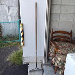 自然作 レーキ スキ 農機具 全長164cm スキ部分幅36cm...