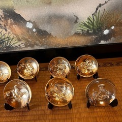 干支　盃　金杯　セット　24KGP　金メッキ　の画像