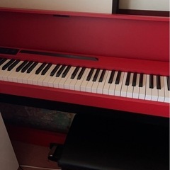 電子ピアノ KORG LP-380-RD 綺麗な赤色