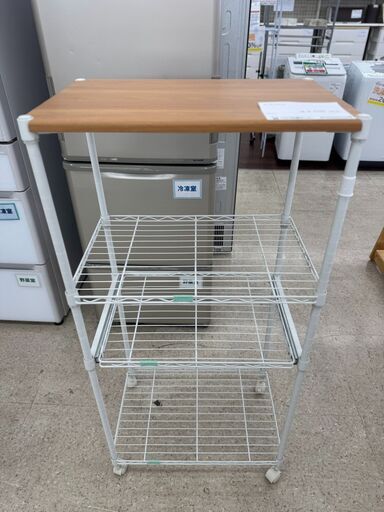 ★ジモティ割あり★  キッチンラック 茶色 H124×D39×W59 クリーニング済み TJ9096