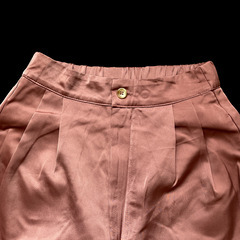 ★未使用★ ワイドストレートパンツ ピンクベージュ 前後ポケット付きの画像