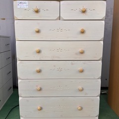 早い者勝ち！　木製オシャレ収納6段タンス