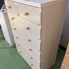 早い者勝ち！　木製オシャレ収納6段タンスの画像