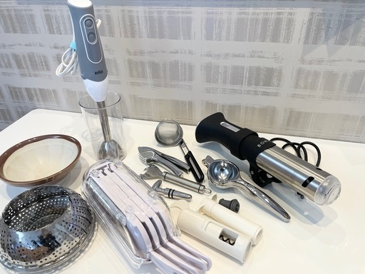 美品！豪華セット！ボニーク 低音調理 ブラウン ハンドブレーダー お得セット