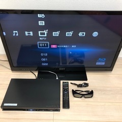 SONY    3Dテレビ、レコーダーセット
