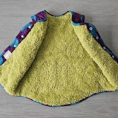 暖かベスト サイズ90 ドット柄 の画像