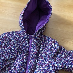 サイズ100スノーウェアと雪よけセットの画像