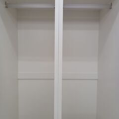 ★ジモティ割あり★  ワードローブ ホワイト H201×D54×W80 クリーニング済み MT2622の画像