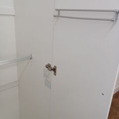 ★ジモティ割あり★  ワードローブ ホワイト H201×D54×W80 クリーニング済み MT2622の画像