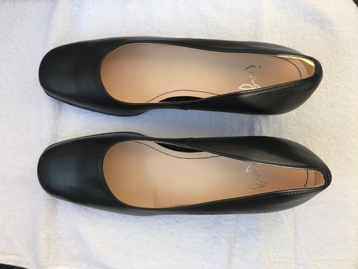 パンプス、黒、24.0㎝、EE、ing、中古品