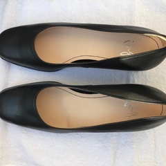 パンプス、黒、24.0㎝、EE、ing、中古品