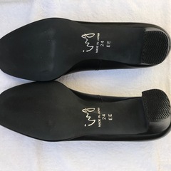 パンプス、黒、24.0㎝、EE、ing、中古品の画像