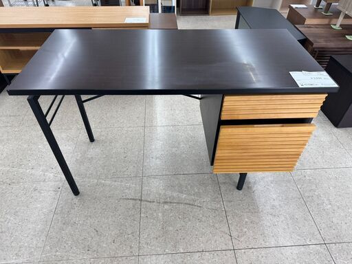 ★ジモティ割あり★  デスク ブラウン H74×D55×W120 クリーニング済み TJ9203