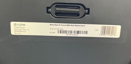Cybex ベビーカー  Mios Seat and Frame RBA　冬用専用カバー付き