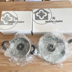 【新品未使用】marie claire フライパン&鍋セットの画像