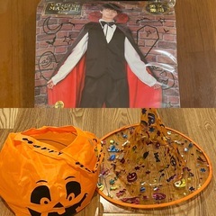 ハロウィン　　マント、カチューシャ　&オマケ