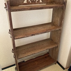 アンティーク　本棚 飾り棚　骨董品　