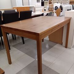 ★ジモティ割あり★ IKEA　ダイニングテーブル ブラウン H74×D75×W118 クリーニング済み TC1761の画像